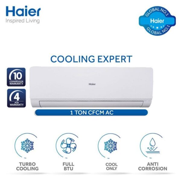 Haier HSU-12CF Split AC 1 Ton Non-Inverter